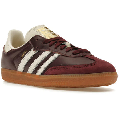 Adidas Samba Maroon Metallic Gold