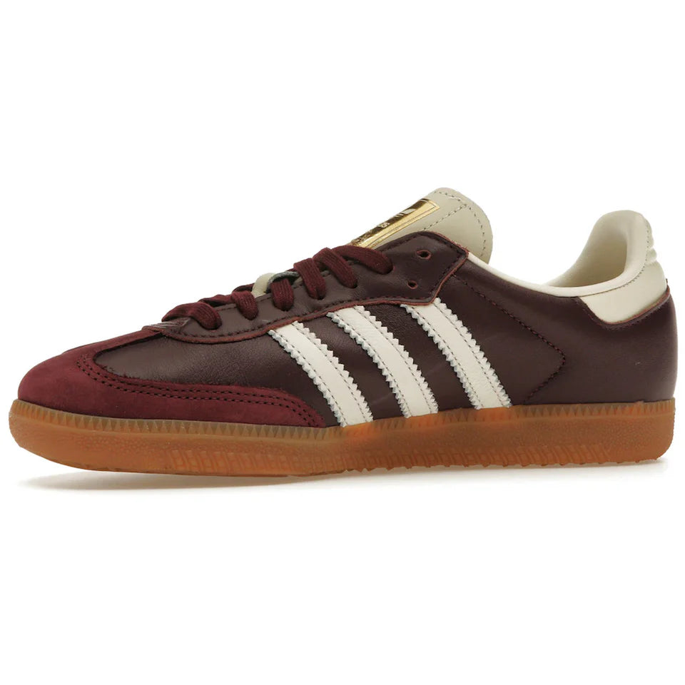 Adidas Samba Maroon Metallic Gold
