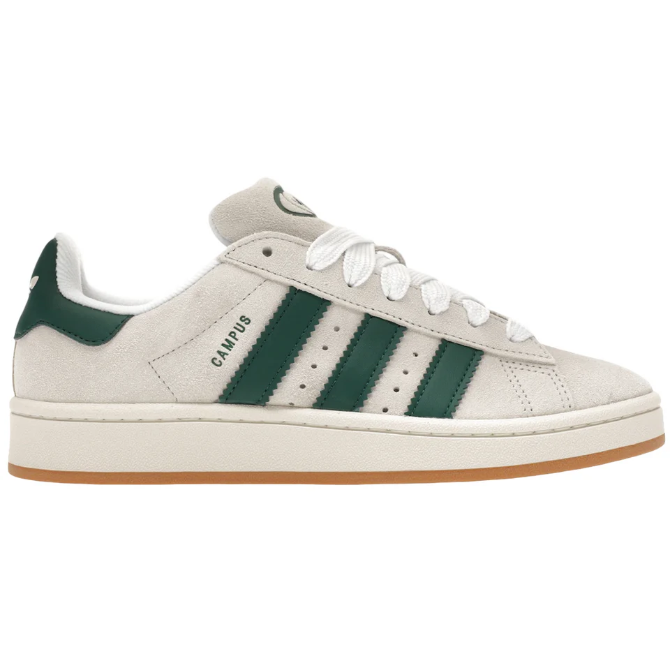 Adidas Campus 00s Crystal White Collegiate Green